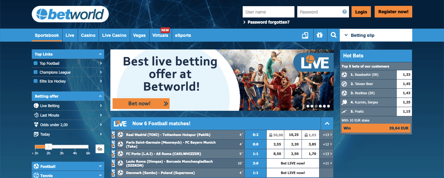 Betworld Screenshot