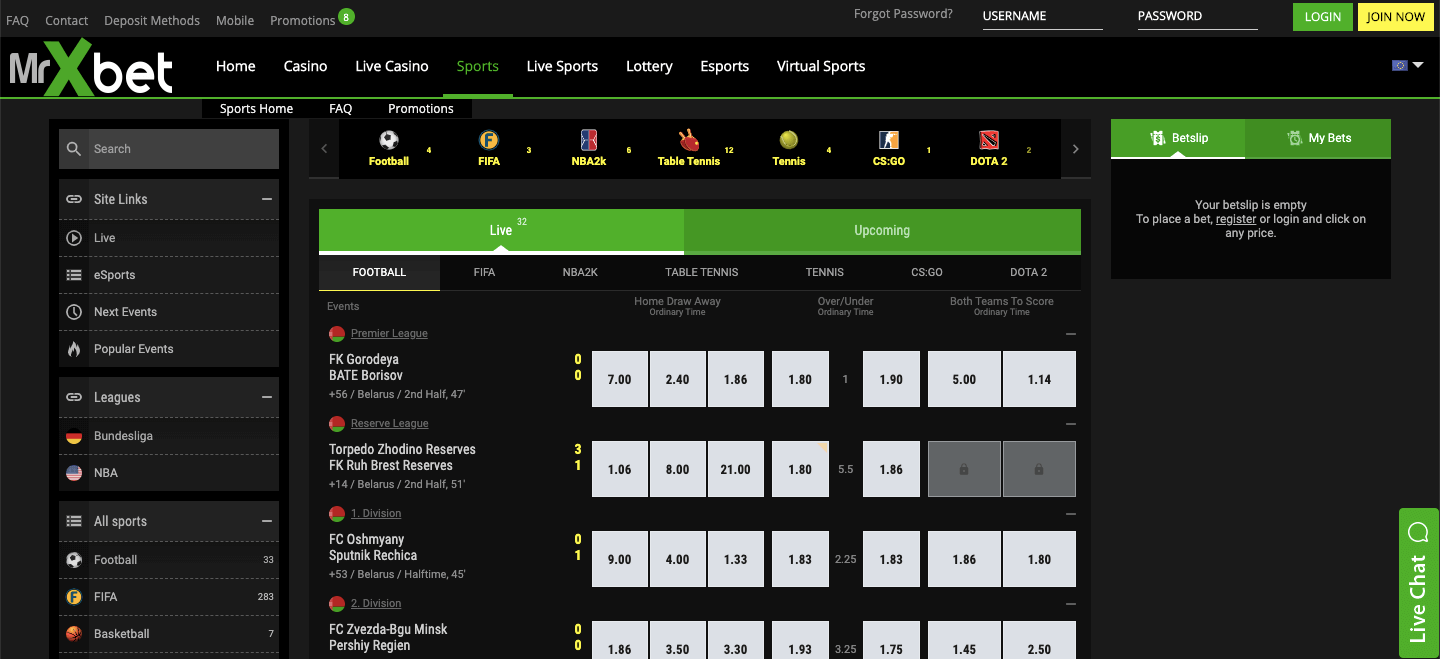 MrXbet betting