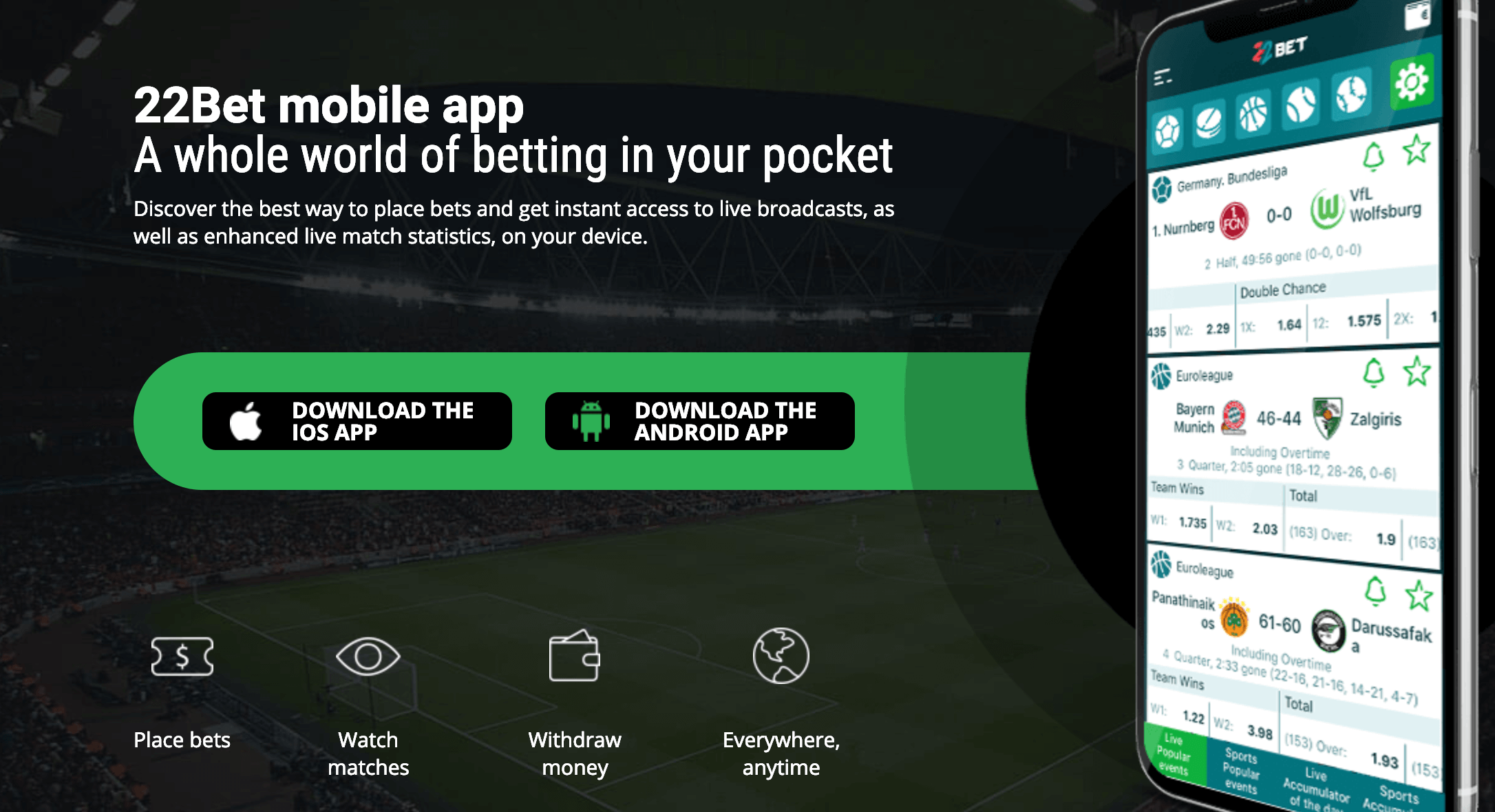 22bet Mobile Gambling