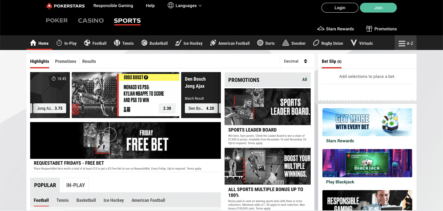 Betstars Screenshot