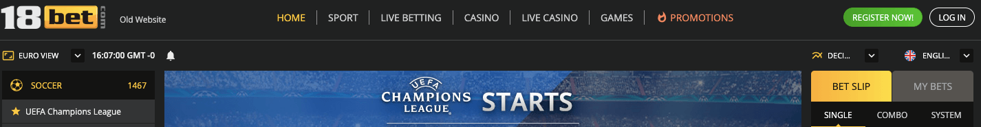 18bet platform website