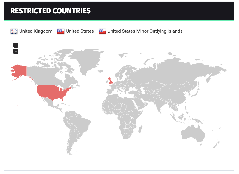 cbet RESTRICTED COUNTRIES