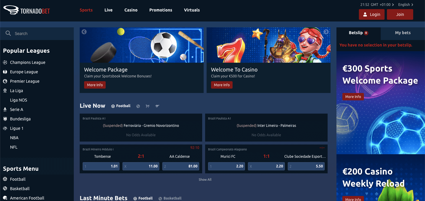Tornadobet Screenshot