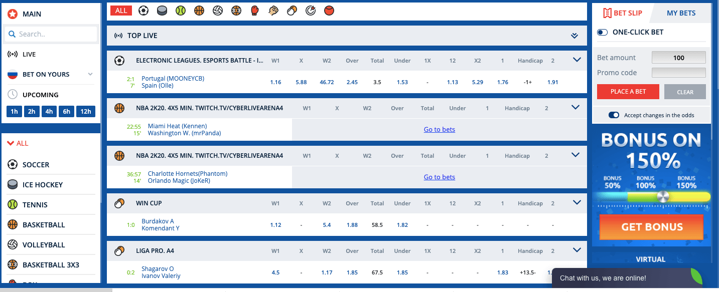 MostBet betting