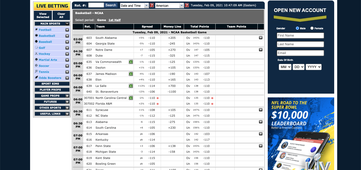 SportsBetting.ag Betting