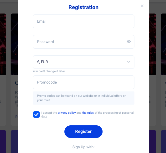 Cyber Bet Register