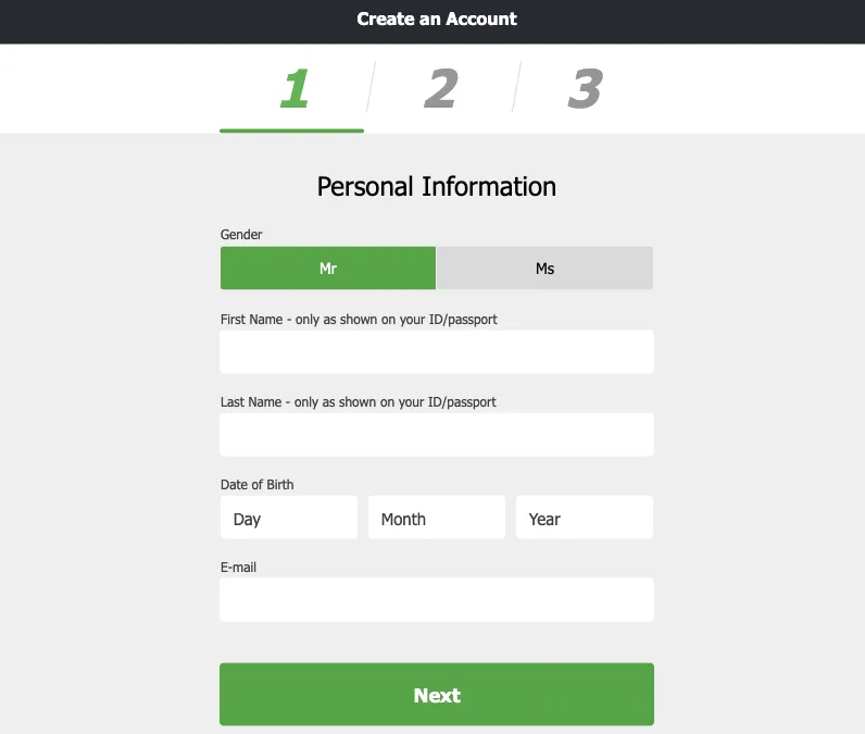 FansBet Registration